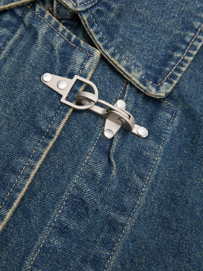 Fireman Clasp Denim Jacket Blue - Aelfric Eden