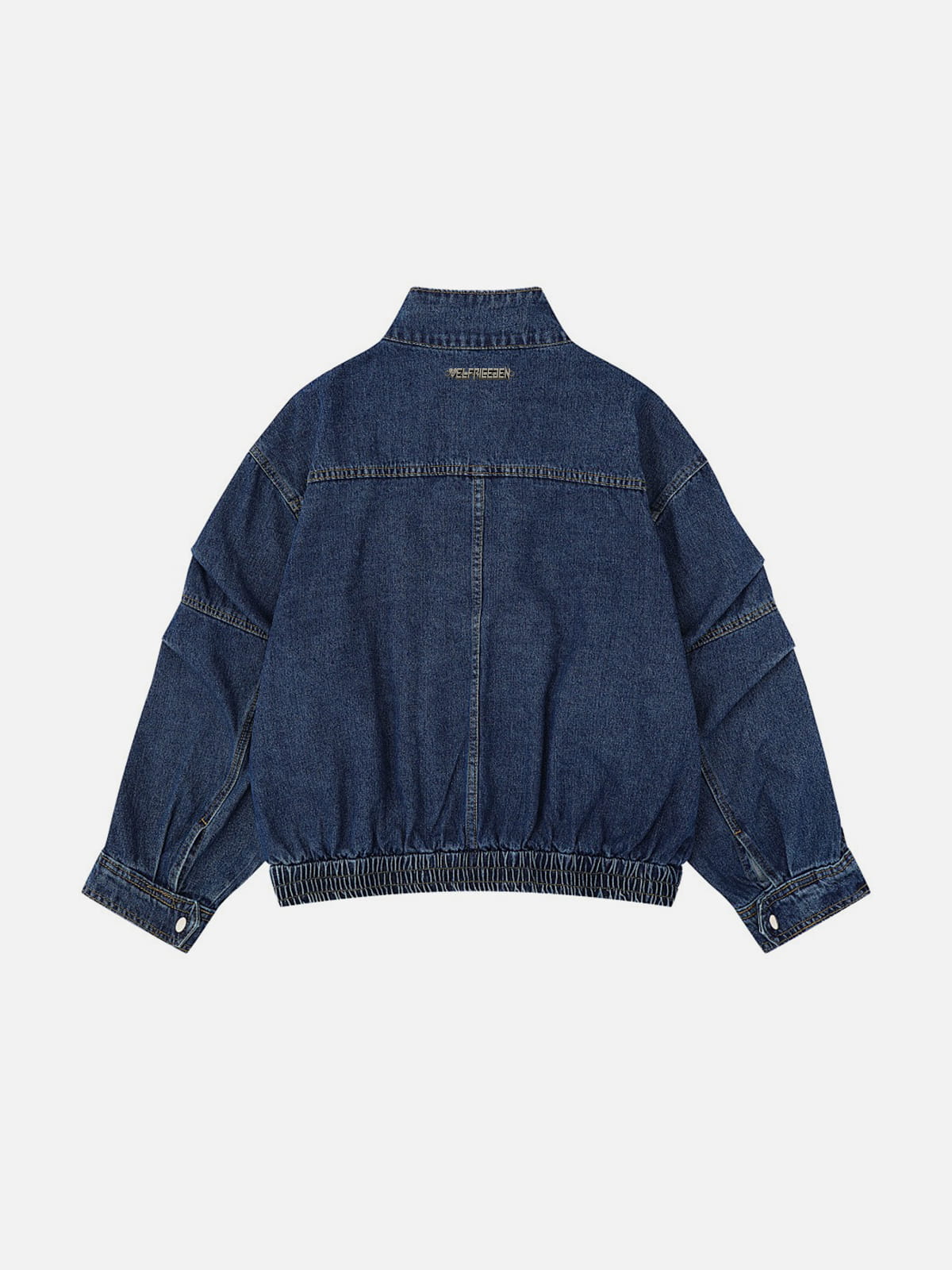Boxy Washed Denim Jacket Blue - Aelfric Eden
