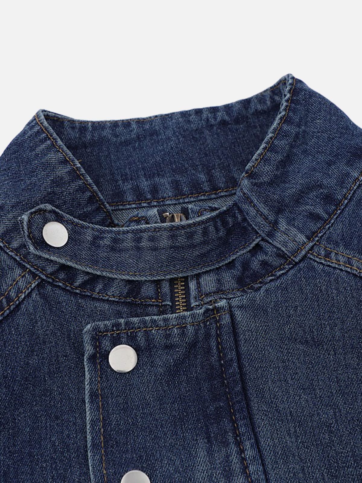 Boxy Washed Denim Jacket Blue - Aelfric Eden