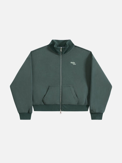 Boxy Peach Graphic Jacket Green - Aelfric Eden