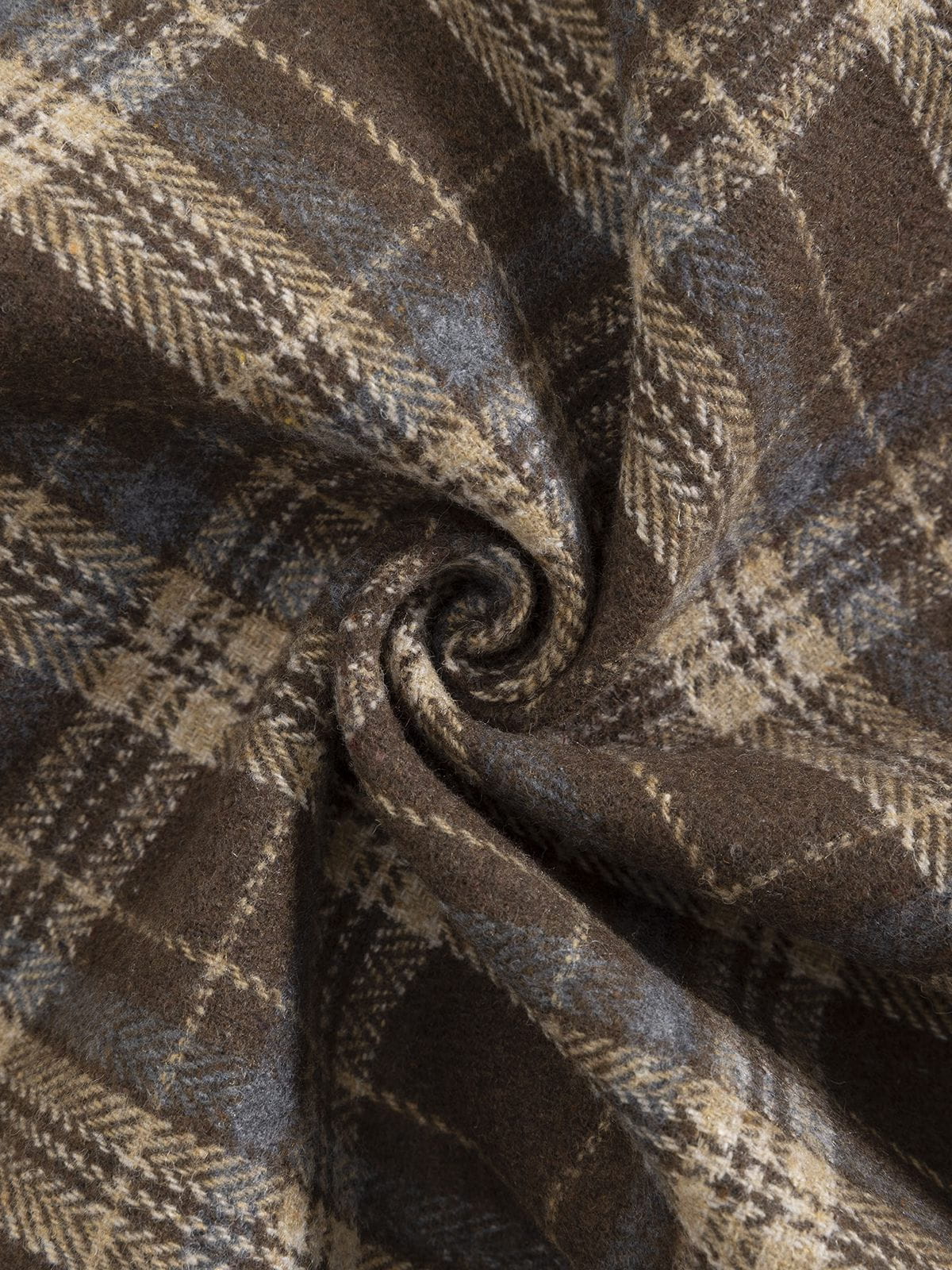 Plaid Baggy Barrel Pants Brown - Aelfric Eden