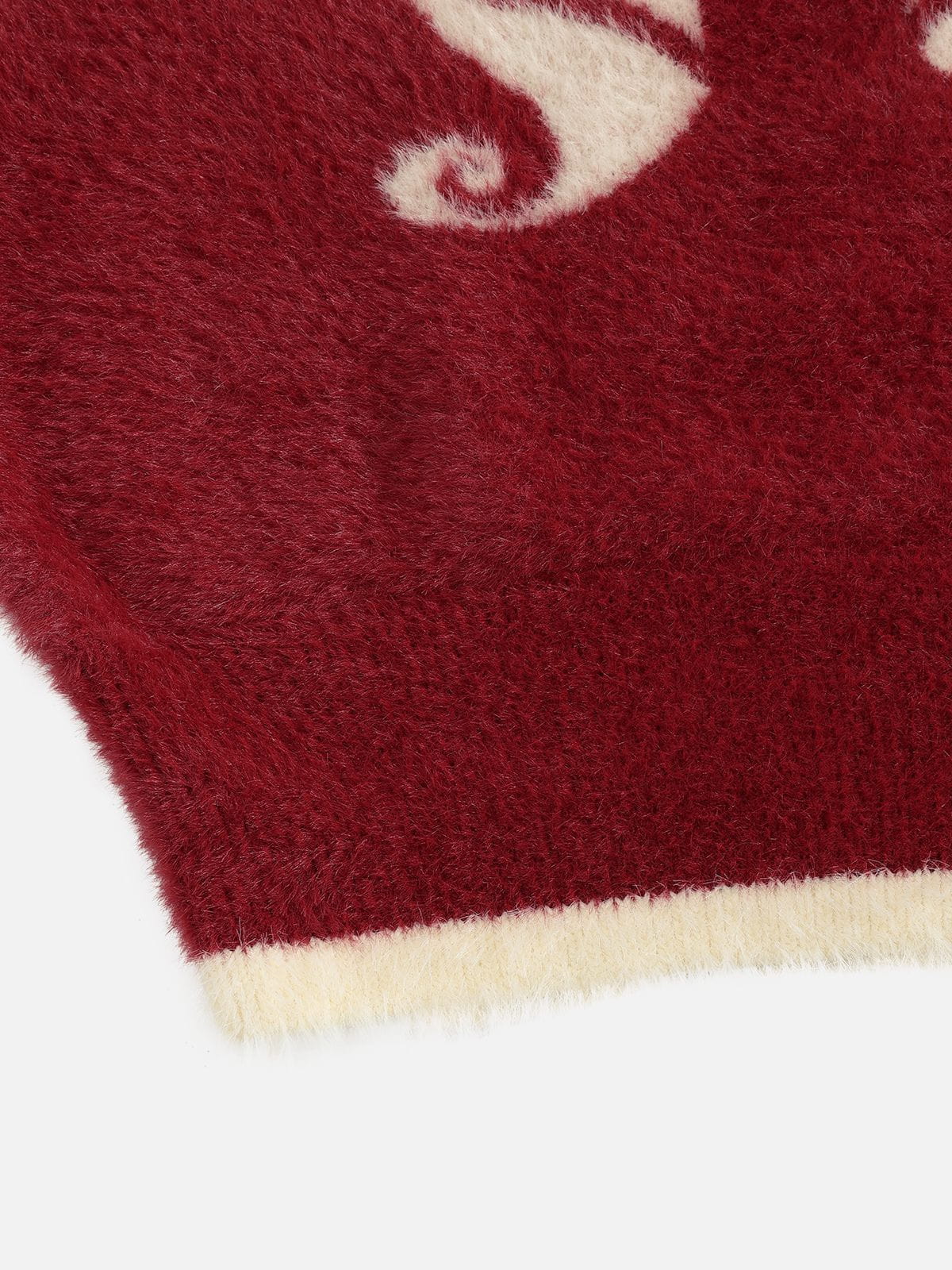 Bow Off-The-Shoulder Sweater Red - Aelfric Eden