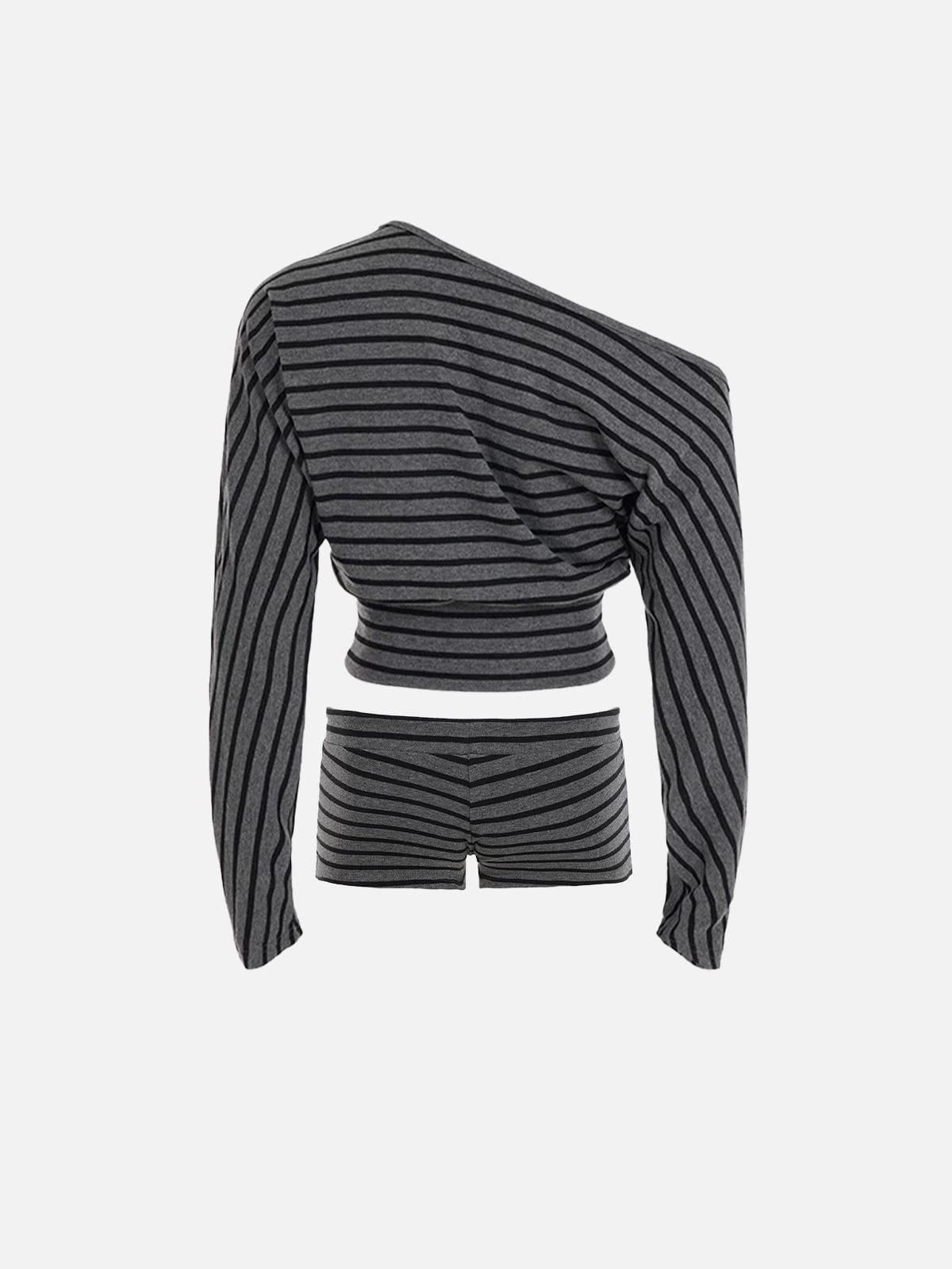 Striped Sets Dark Grey - Aelfric Eden
