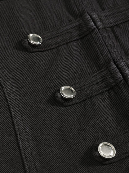 Washed Napoleon Jacket Dark Grey - Aelfric Eden