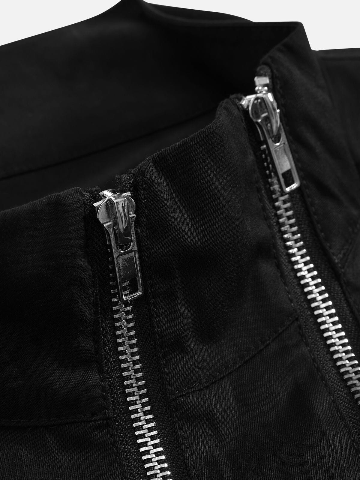 Boxy Utility Zip Up Jacket Black - Aelfric Eden