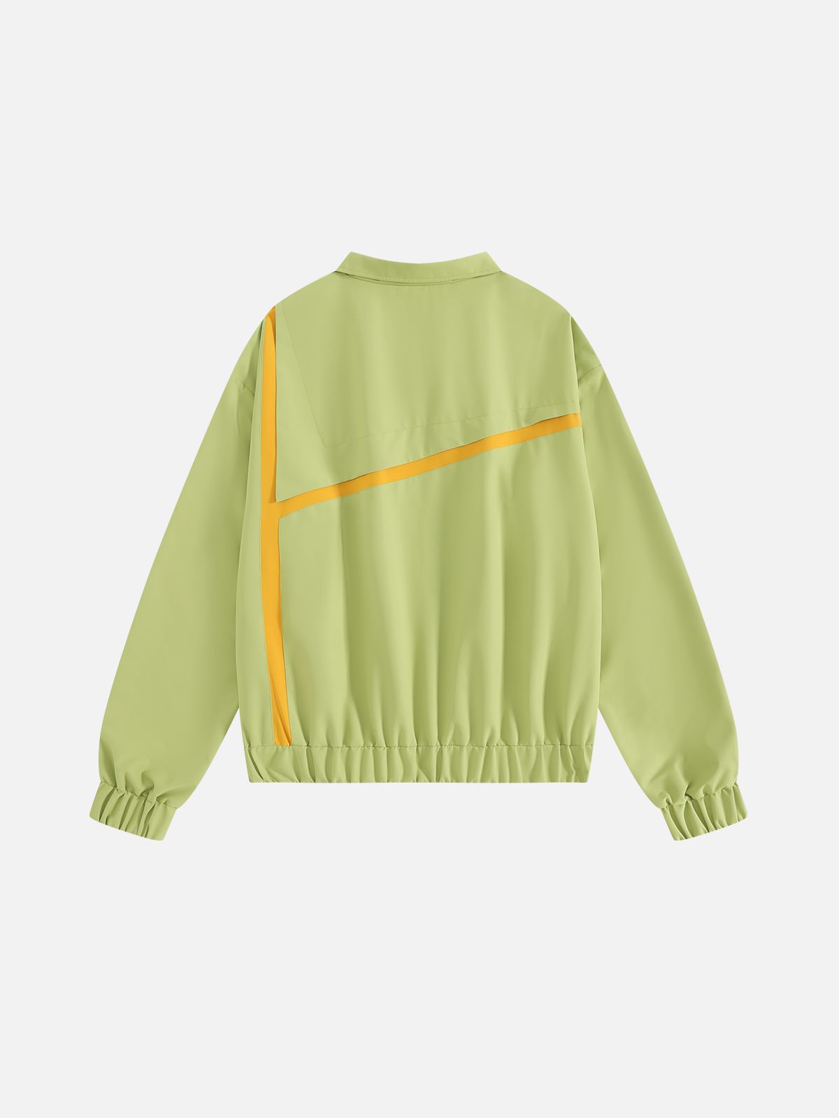 Boxy Diagonal Panel Jacket Green - Aelfric Eden