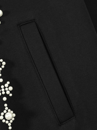 Pearl Zip Up Hoodie Black - Aelfric Eden