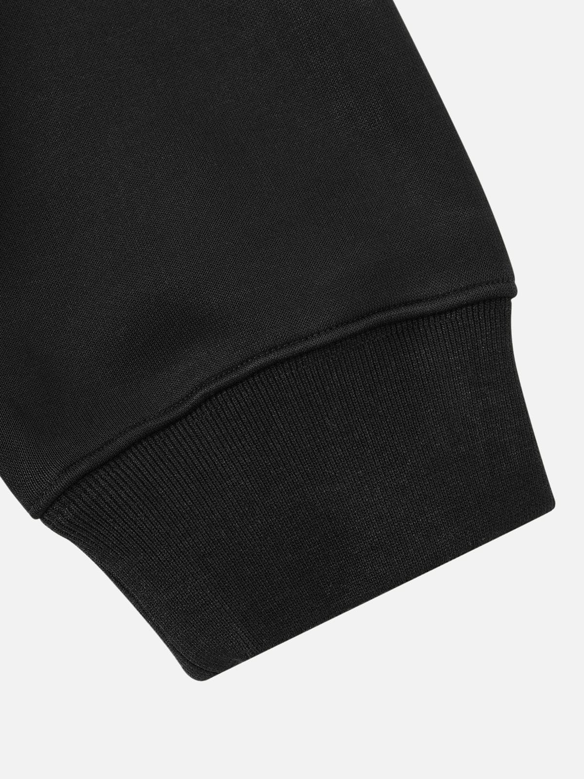 Pearl Zip Up Hoodie Black - Aelfric Eden