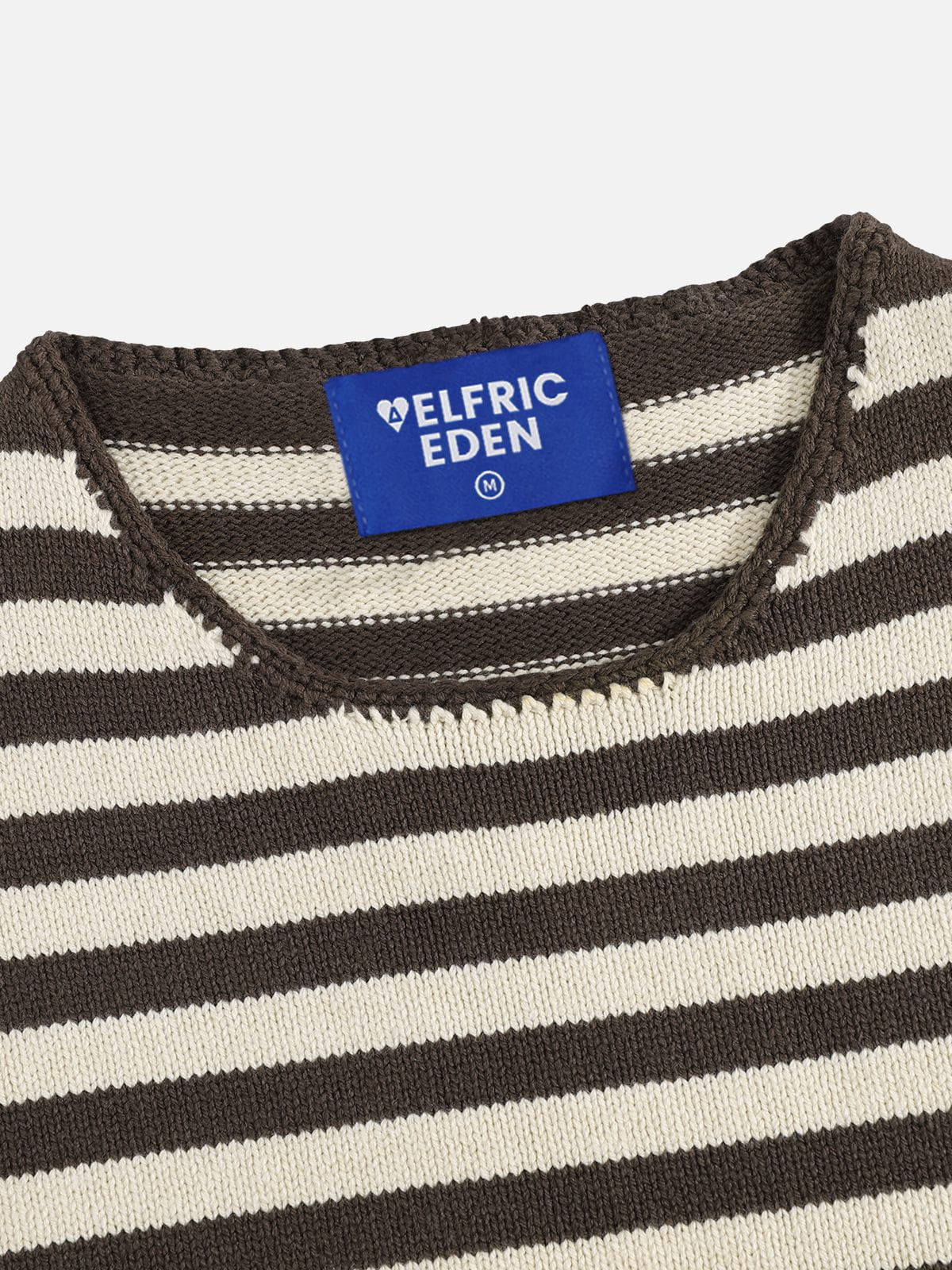 Striped Wool Sweater Brown - Aelfric Eden