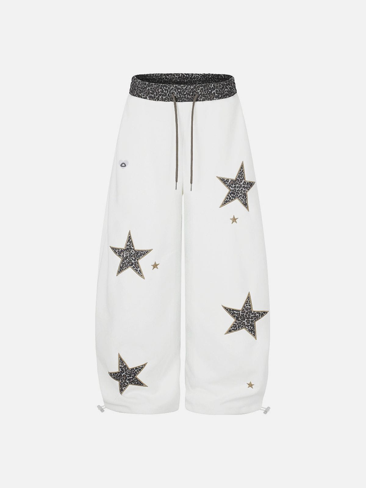 [Pre-Order] Leopard Star Baggy Barrel Sweatpants Dark Blue - Aelfric Eden