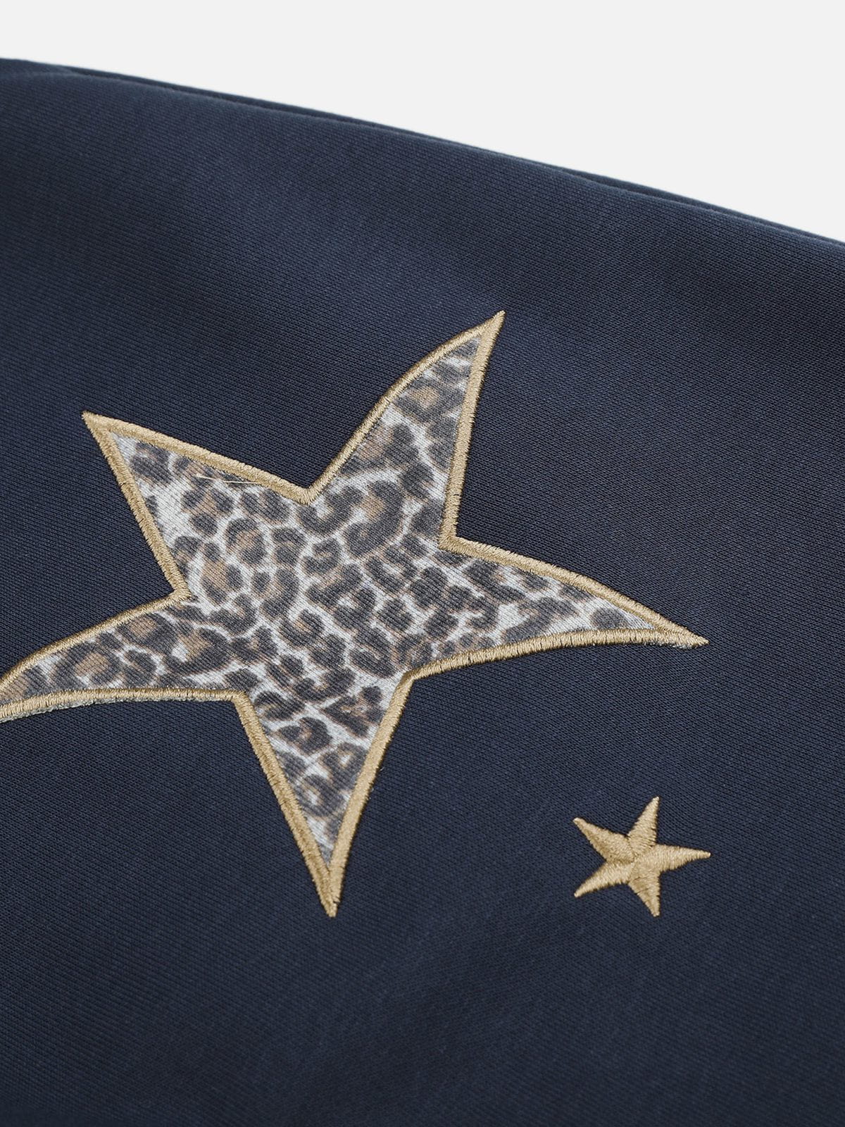 [Pre-Order] Leopard Star Baggy Barrel Sweatpants Dark Blue - Aelfric Eden