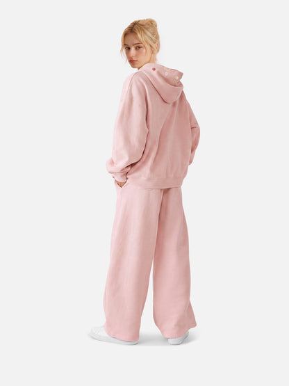 [Pre-Order] Star Patch Zip Up Hoodie Pink - Aelfric Eden