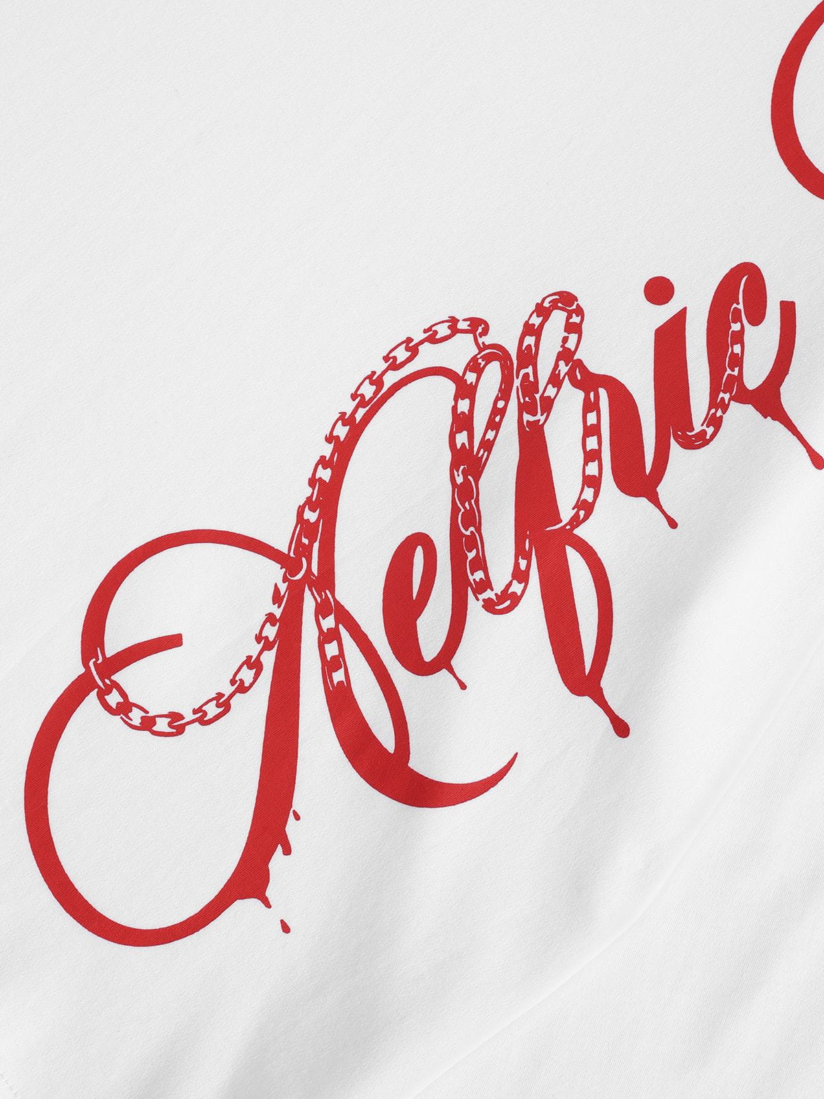 Boxy Script Long Sleeve Tee White - Aelfric Eden