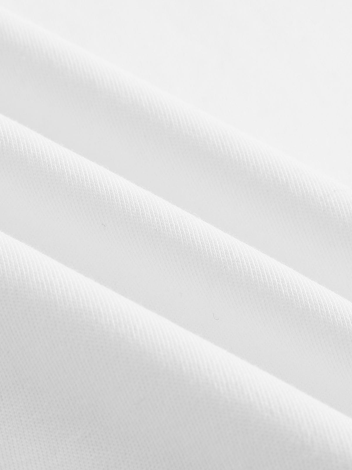 Boxy Script Long Sleeve Tee White - Aelfric Eden