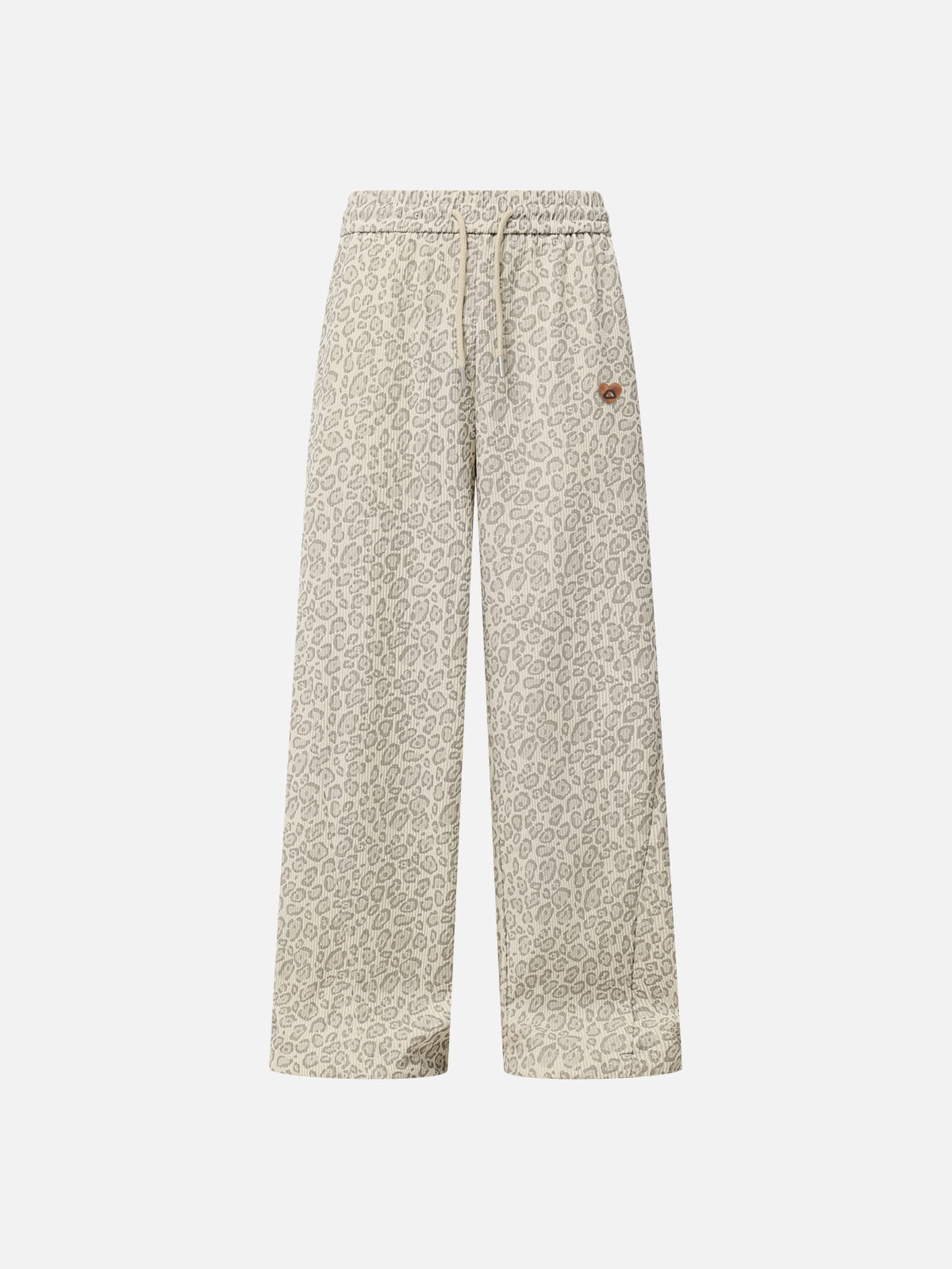 Leopard Texture Sweatpants Apricot - Aelfric Eden
