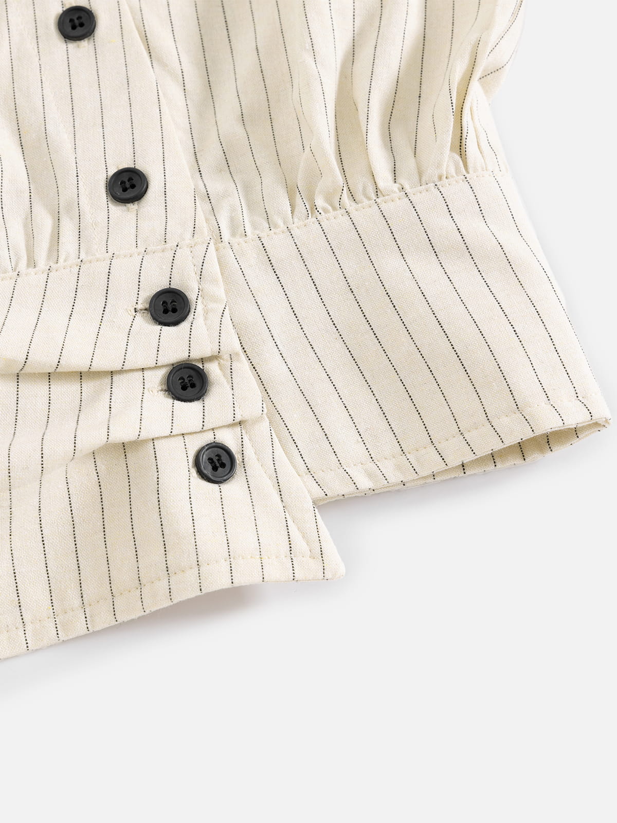 Asymmetric Button Long Sleeve Shirt Apricot - Aelfric Eden