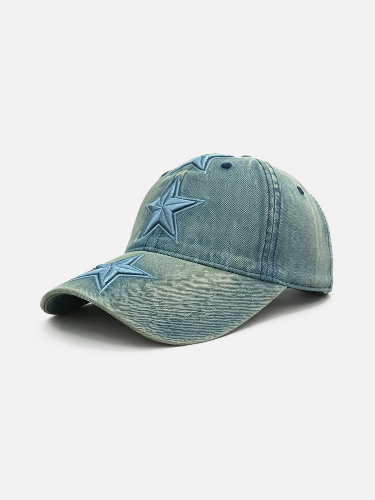 Embroidery Star Washed Cap Light Blue - Aelfric Eden