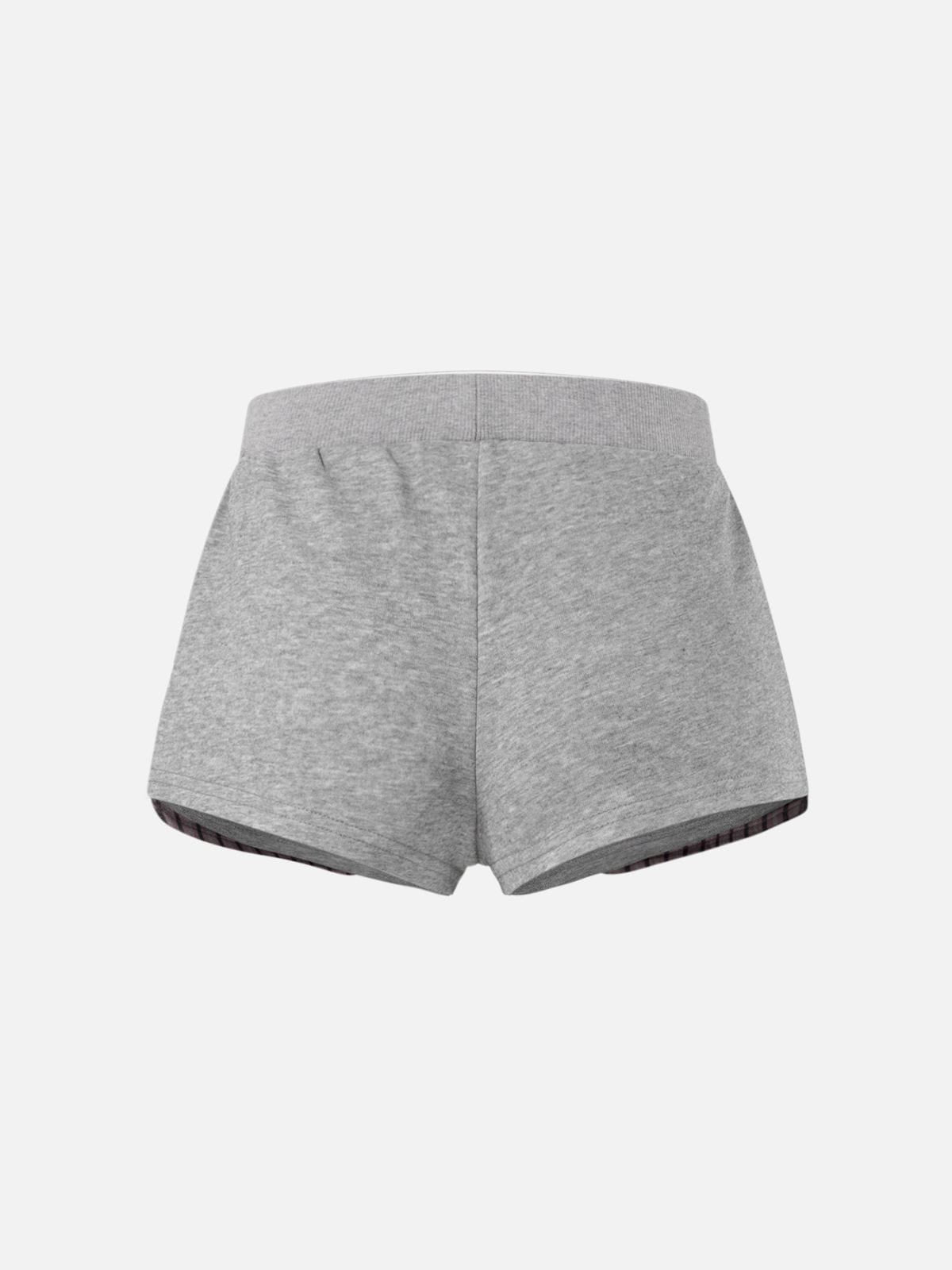 Plaid Contrast Sets Grey - Aelfric Eden