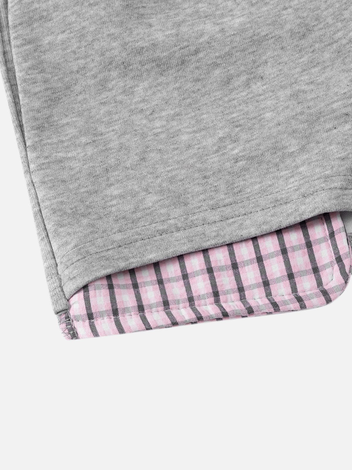 Plaid Contrast Sets Grey - Aelfric Eden