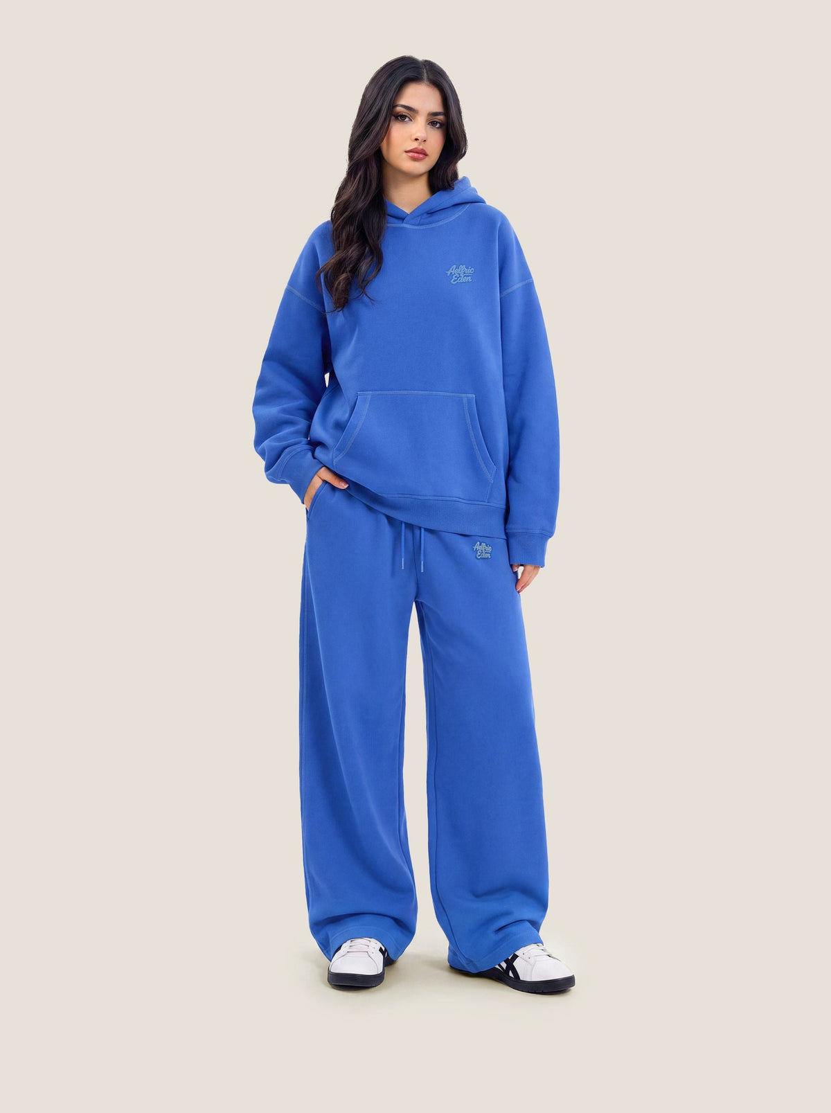 Soufflé Baggy Hoodie Set Blue - Aelfric Eden
