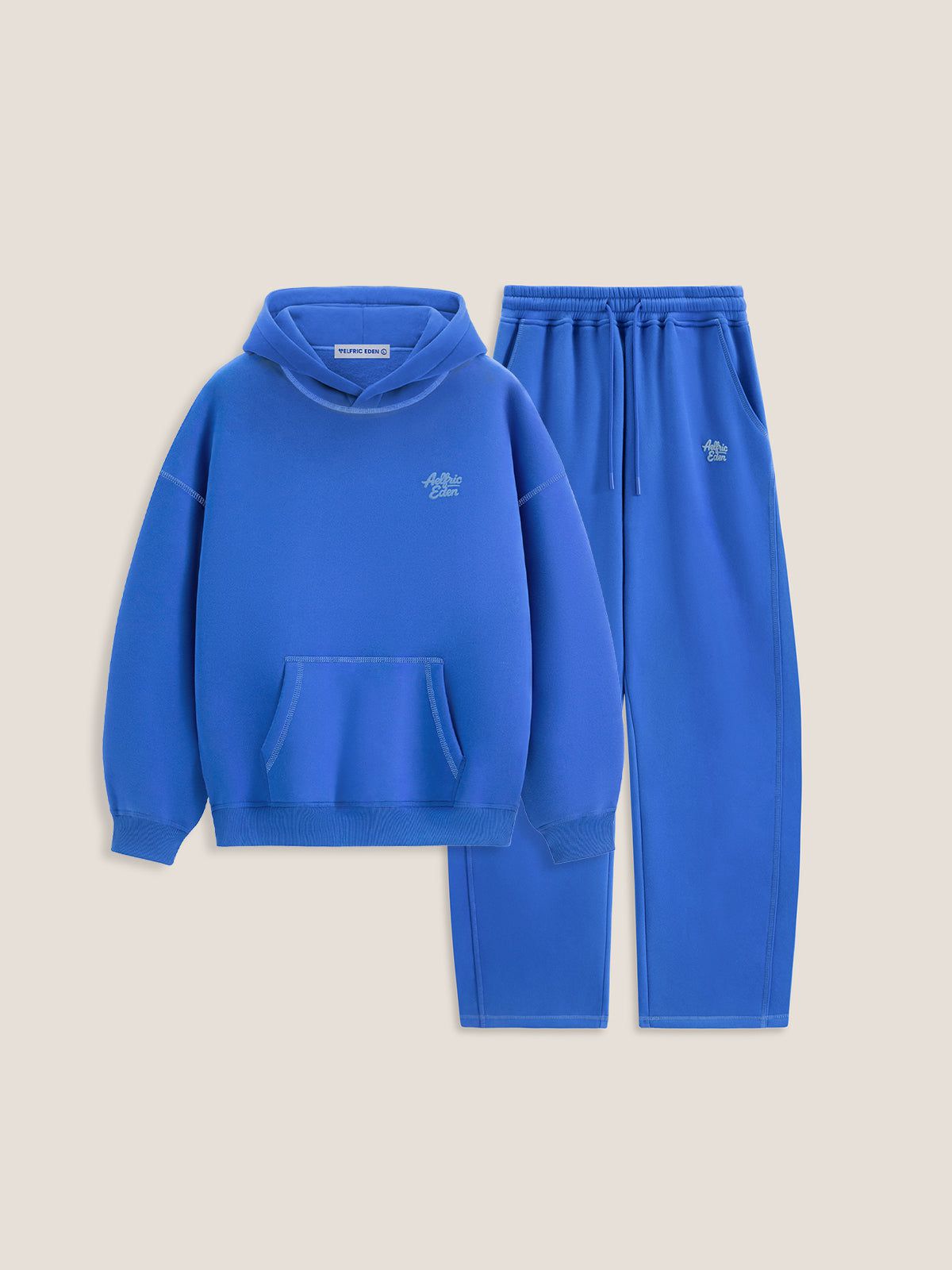 Soufflé Baggy Hoodie Set Blue - Aelfric Eden