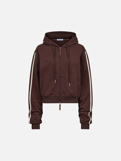 [Pre-Order] Boxy Striped Embroidery Sets Brown - Aelfric Eden
