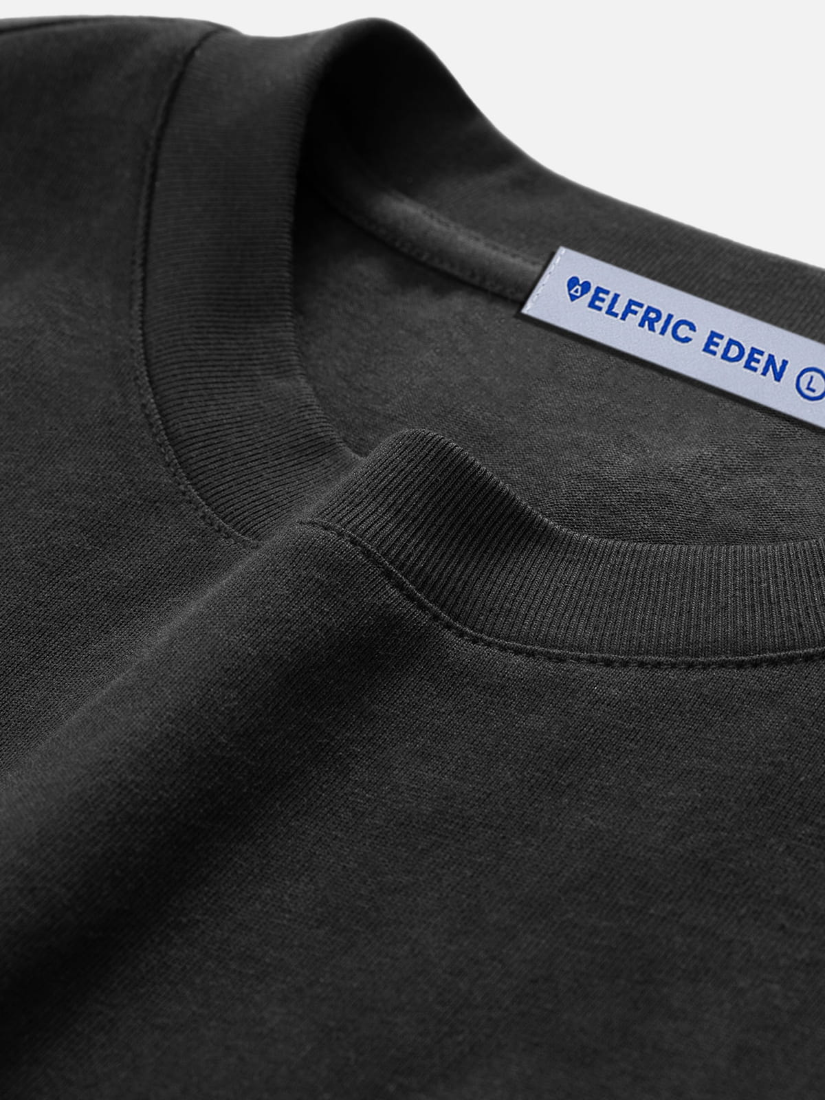 Logo Embroidered Tee Black - Aelfric Eden