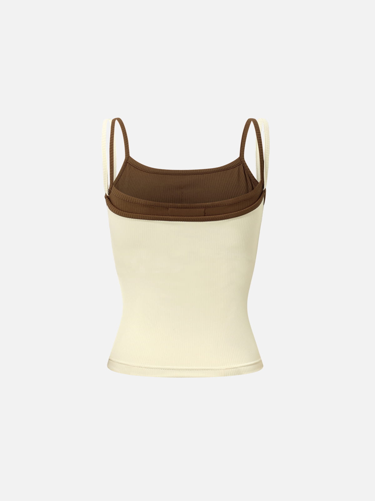 Contrast Layered Padded Cami Top Black - Aelfric Eden