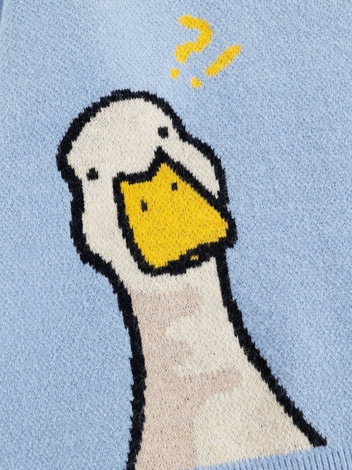 Goose Jacquard Sweater Blue - Aelfric Eden