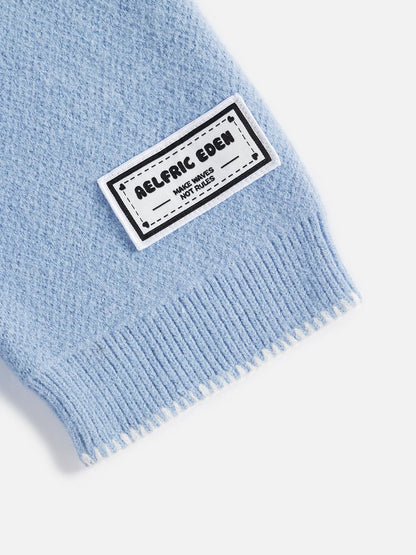Goose Jacquard Sweater Blue - Aelfric Eden