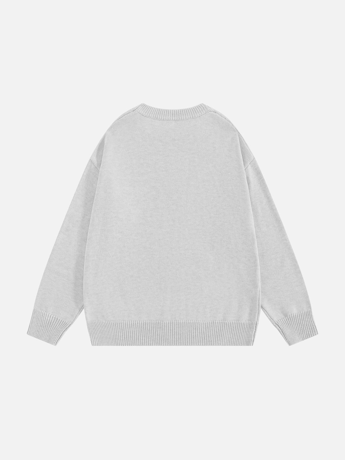 Script Graphic Sweater Grey - Aelfric Eden