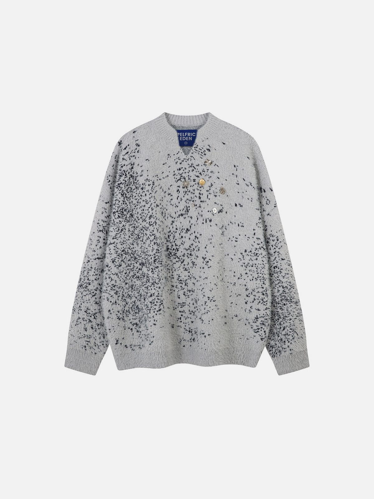 Speckled Knit Sweater Grey - Aelfric Eden