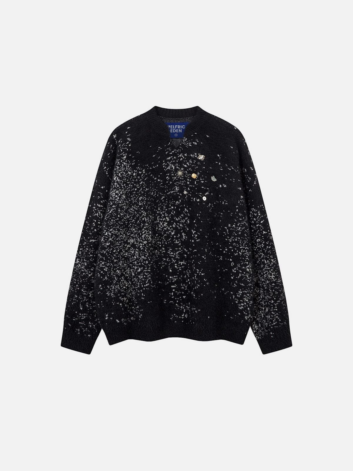 Speckled Knit Sweater Grey - Aelfric Eden