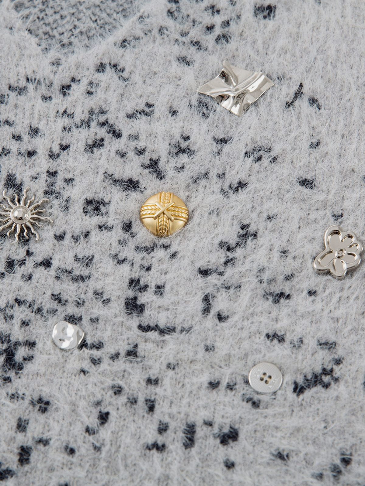 Speckled Knit Sweater Grey - Aelfric Eden