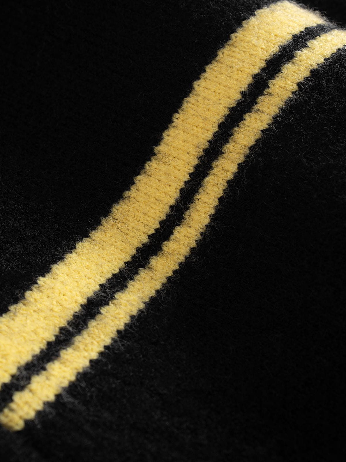Stripe Star Zip Up Cardigan Black - Aelfric Eden