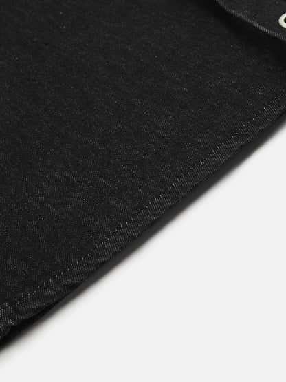 Grommet Baggy Barrel Jeans Black - Aelfric Eden