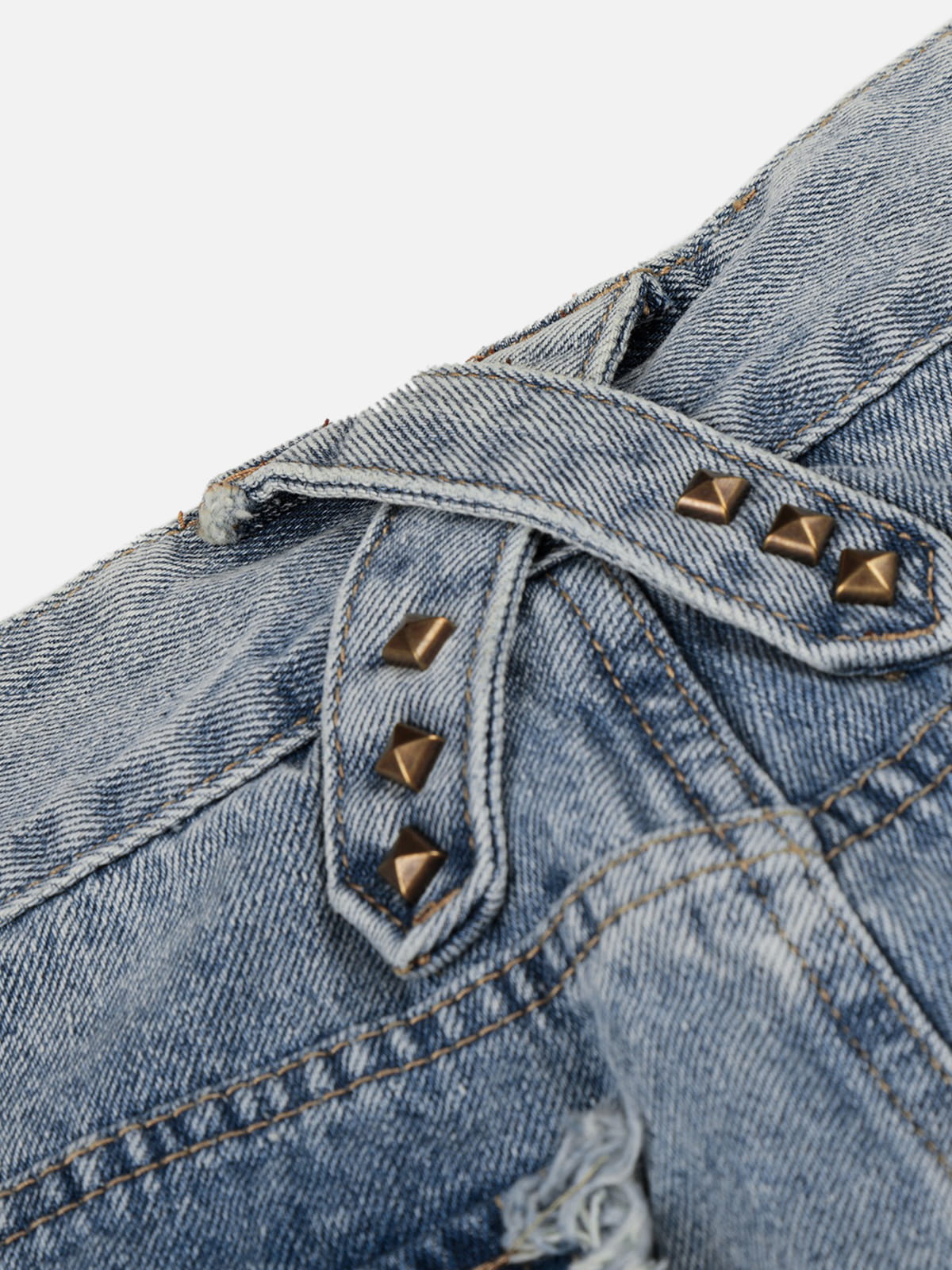 Washed Frayed Jeans Blue - Aelfric Eden