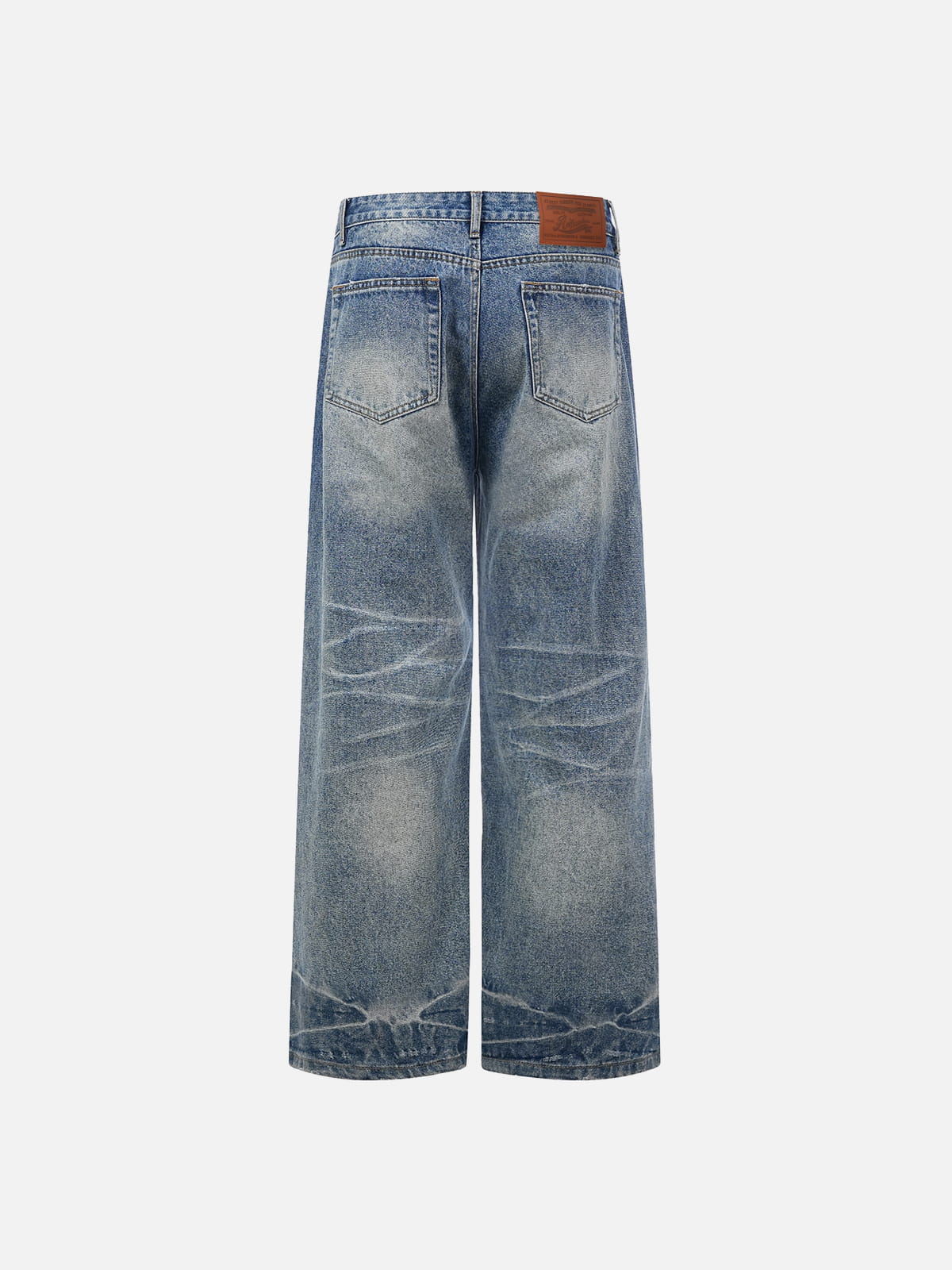Washed Print Jeans Blue - Aelfric Eden