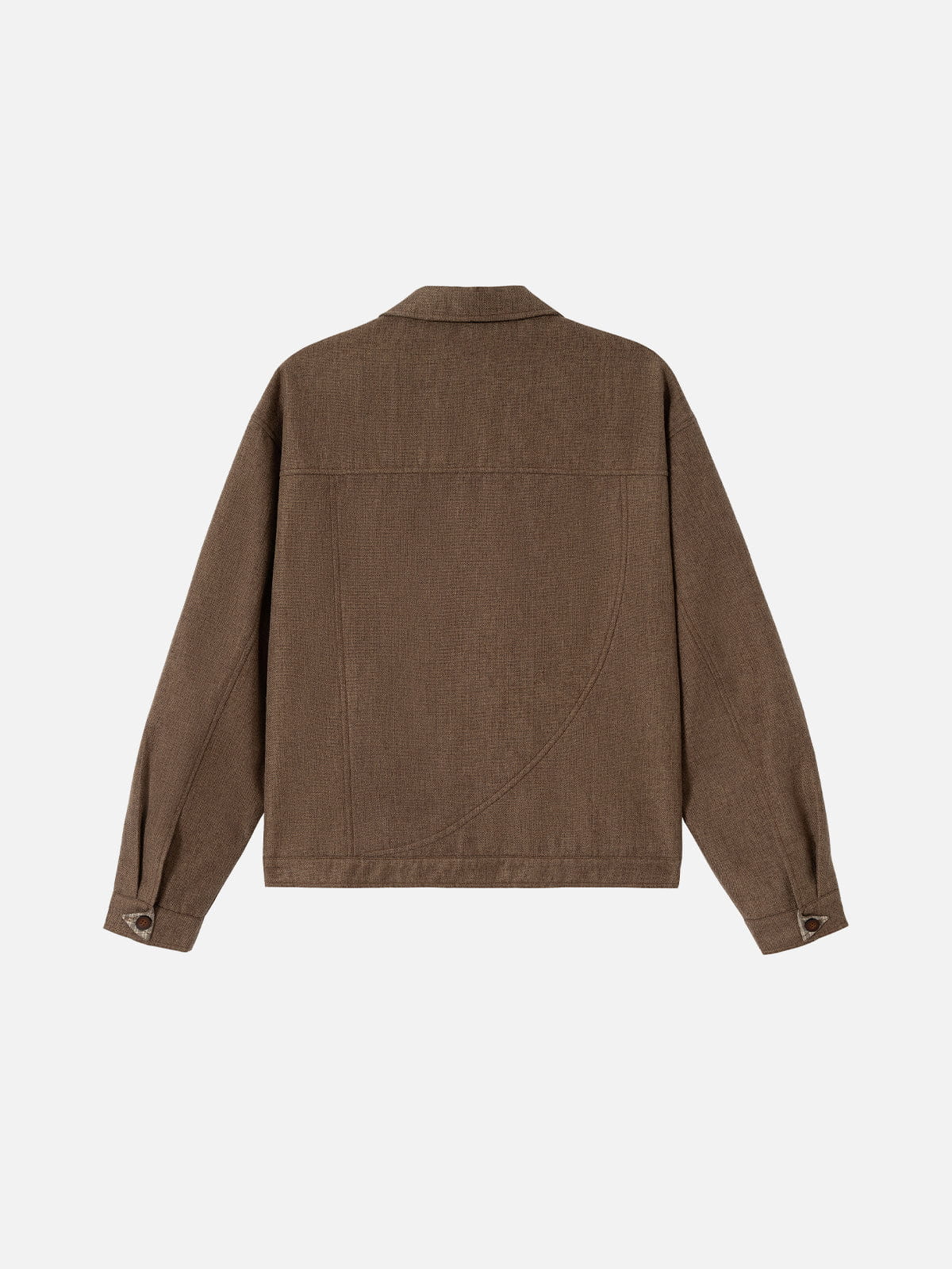Button Zip Jacket Coffee - Aelfric Eden