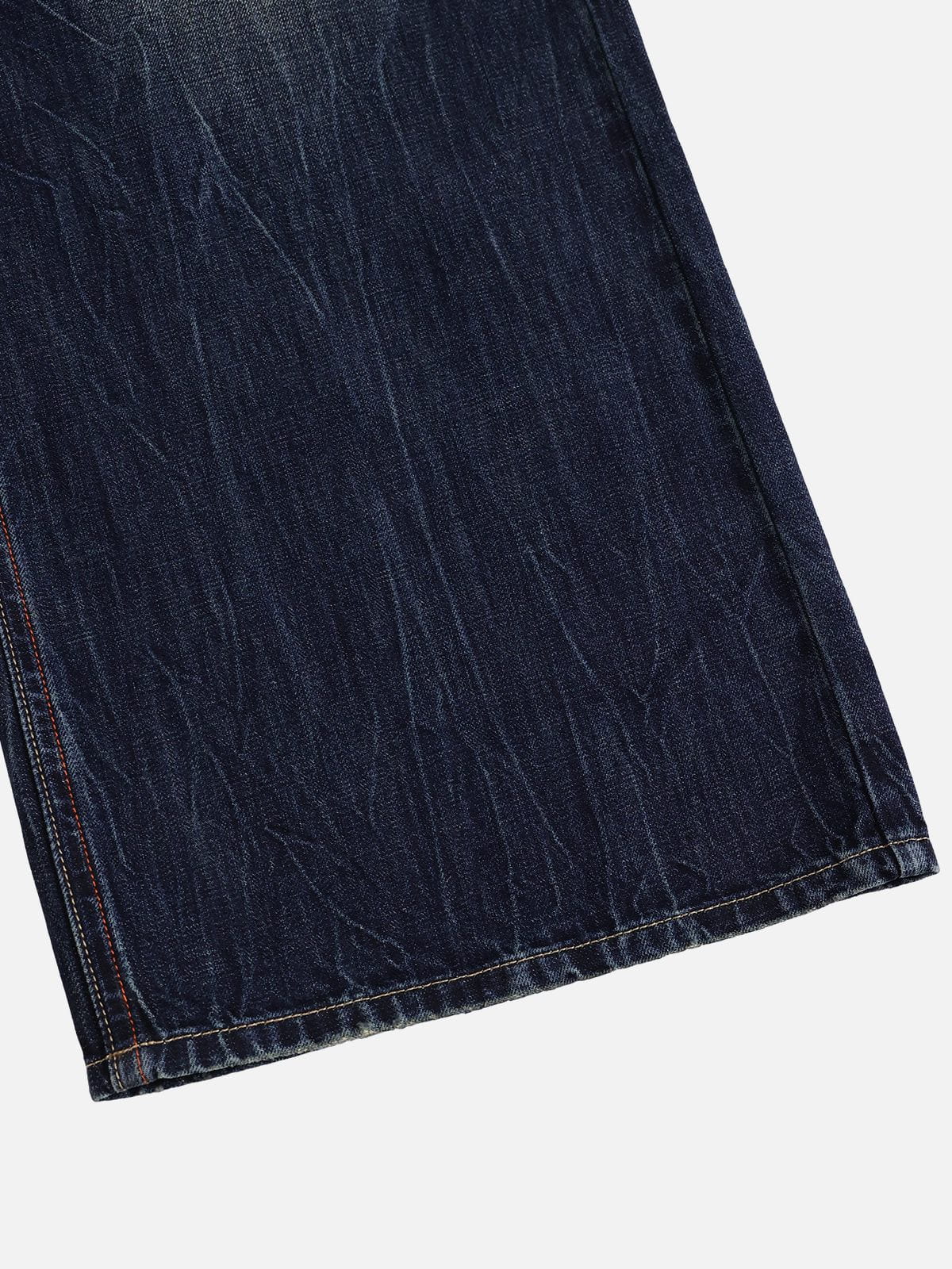 Embroidery Rhinestone Jeans Dark Blue - Aelfric Eden