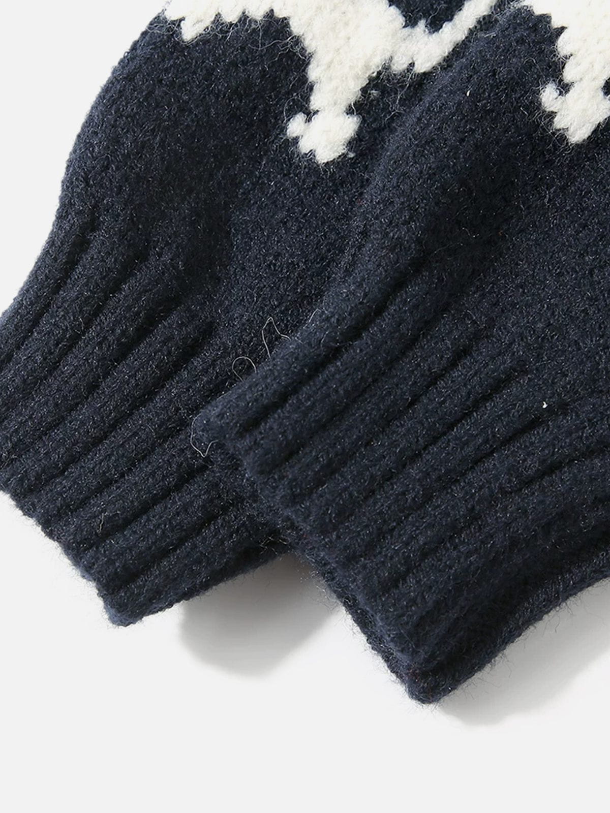 Cartoon Dog Cardigan Navy Blue - Aelfric Eden