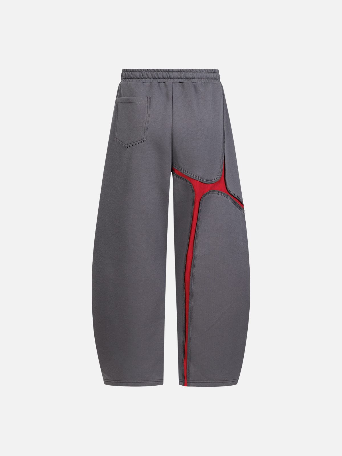 [Pre-Order] Contrast Panel Baggy Barrel Sweatpants Dark Grey - Aelfric Eden