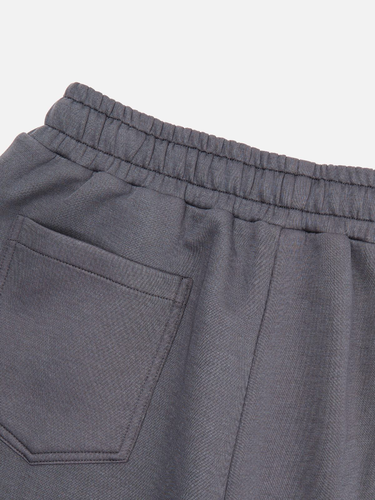 [Pre-Order] Contrast Panel Baggy Barrel Sweatpants Dark Grey - Aelfric Eden