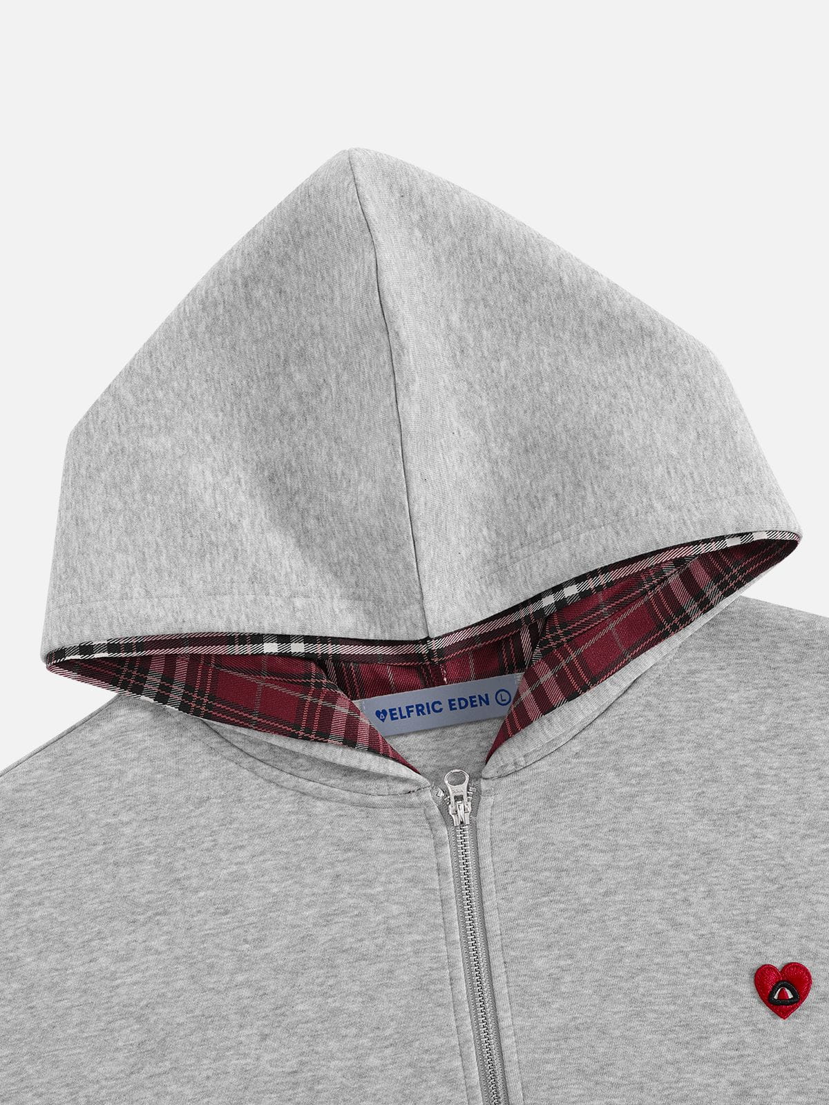 [Pre-Order] Boxy Script Graphic Zip Up Hoodie Grey - Aelfric Eden