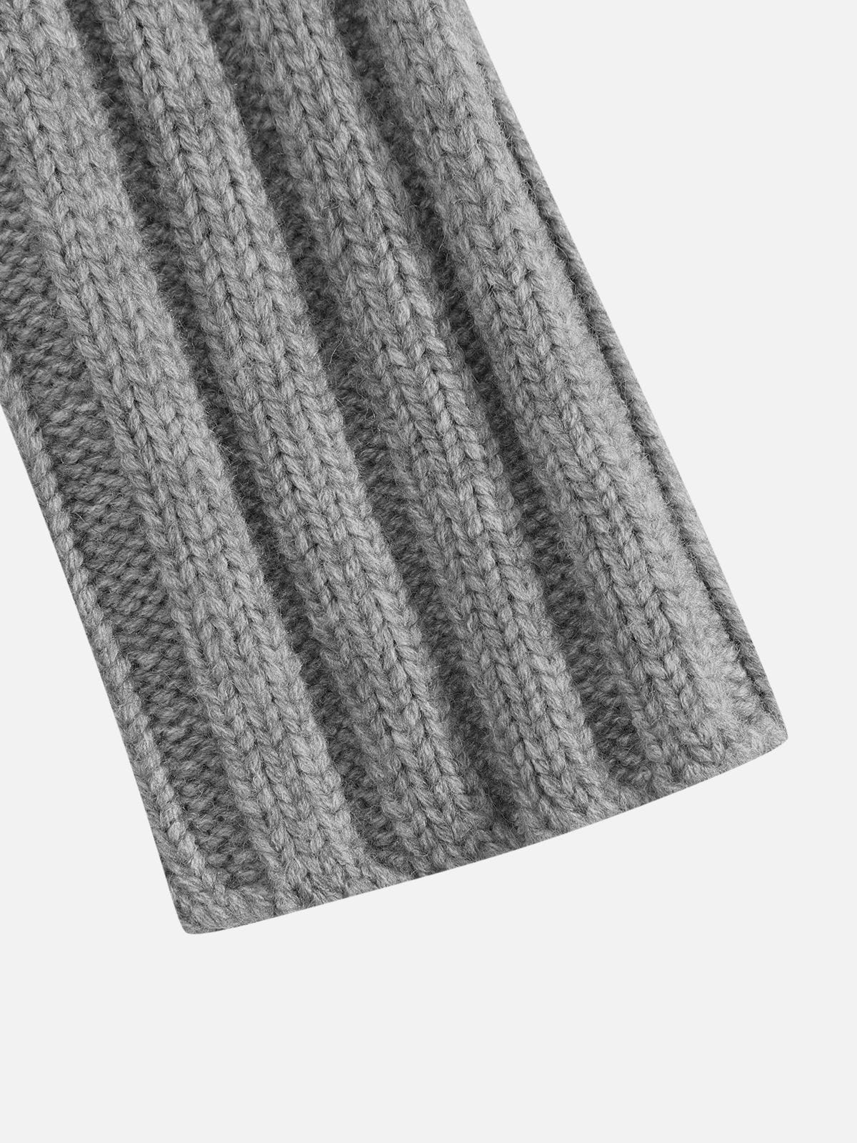 Cable Knit Toggle Zip Cardigan Grey - Aelfric Eden