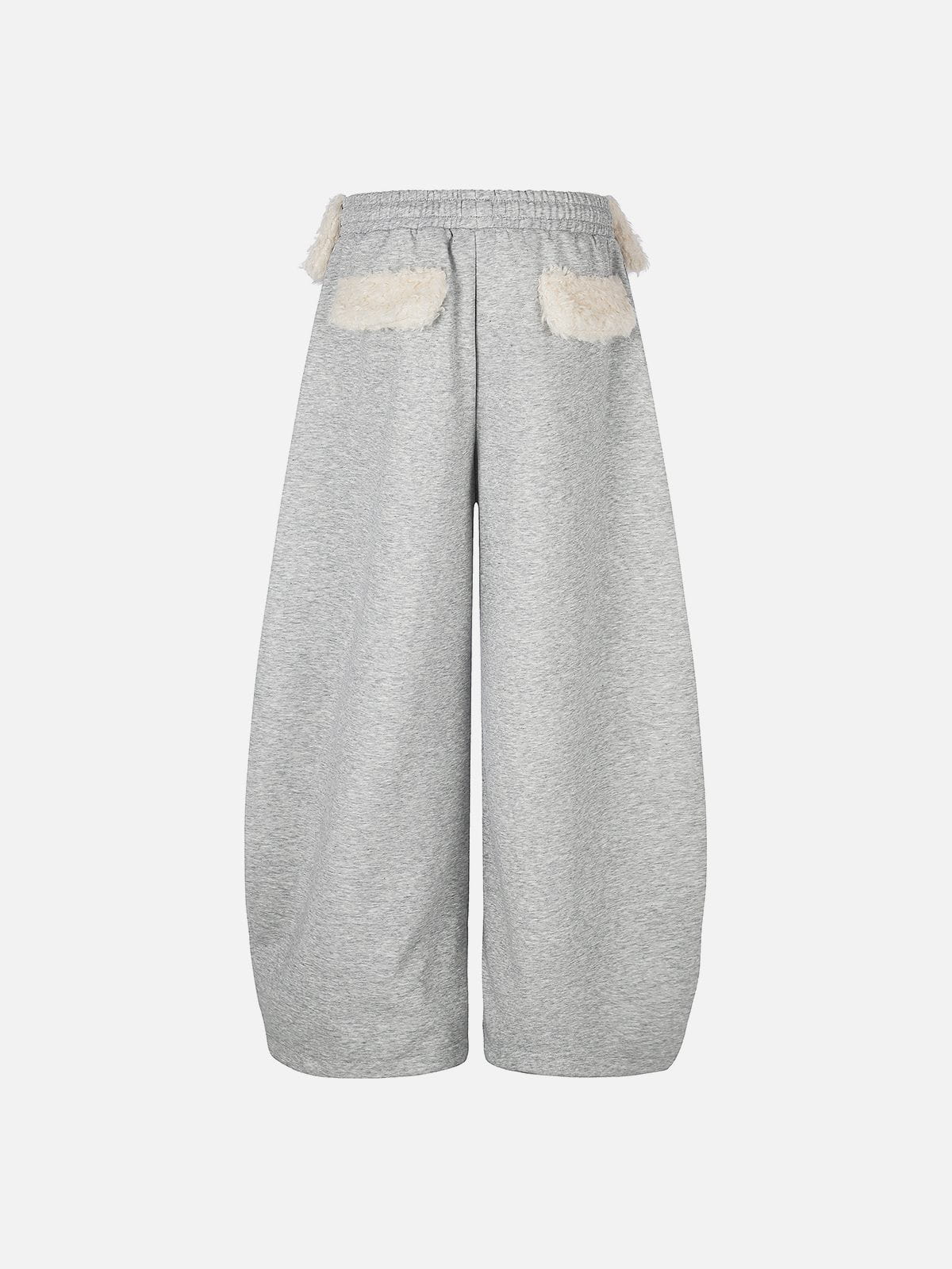 Star Embroidered Baggy Barrel Sweatpants Grey - Aelfric Eden