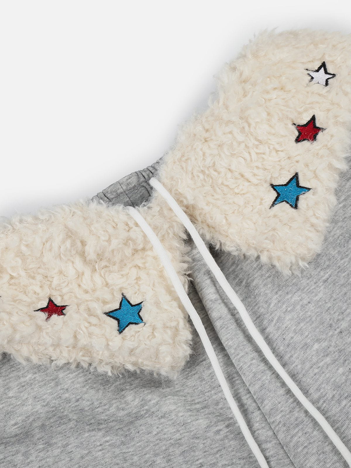 Star Embroidered Baggy Barrel Sweatpants Grey - Aelfric Eden