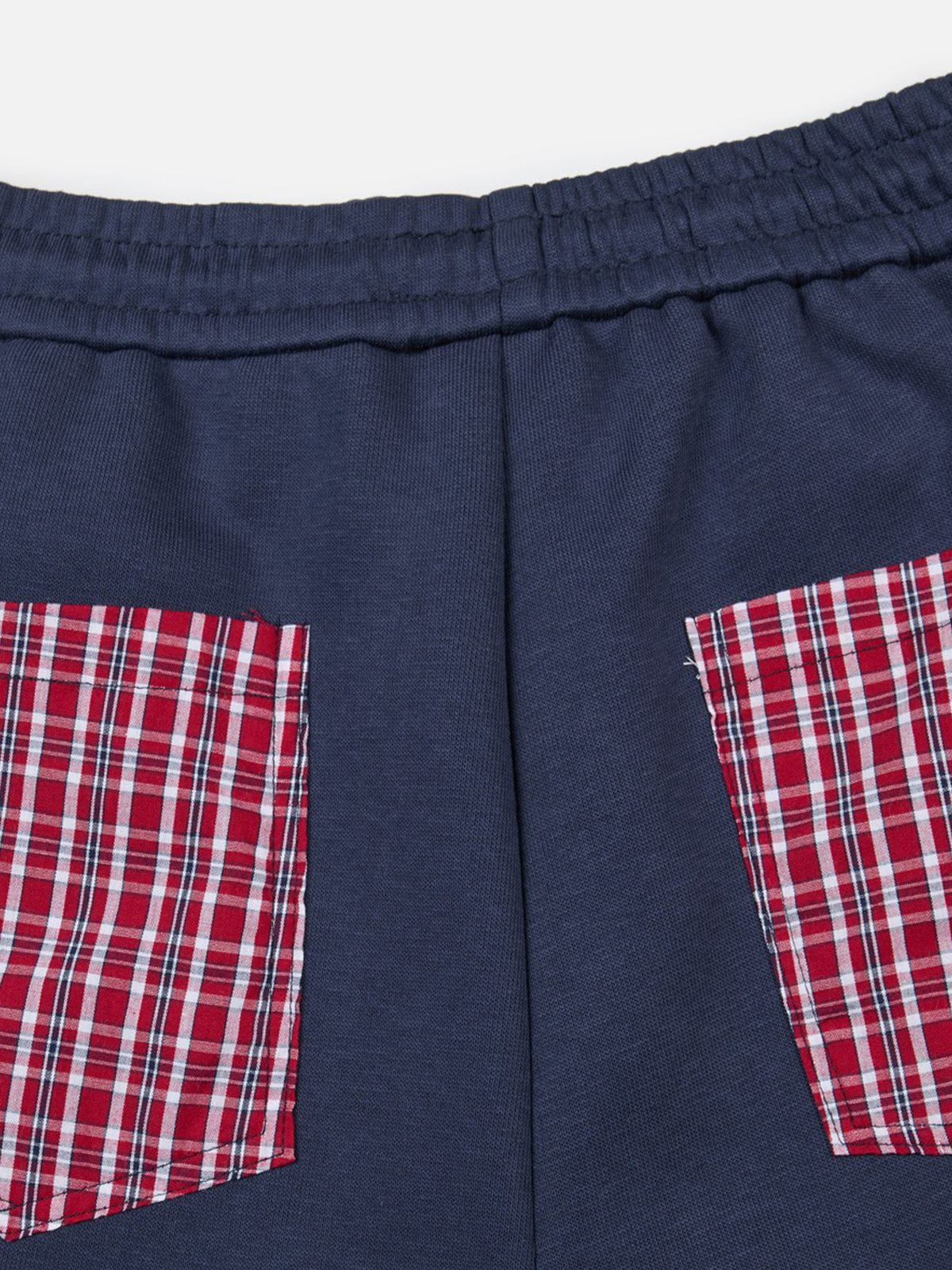 Applique Baggy Barrel Sweatpants Dark Blue - Aelfric Eden