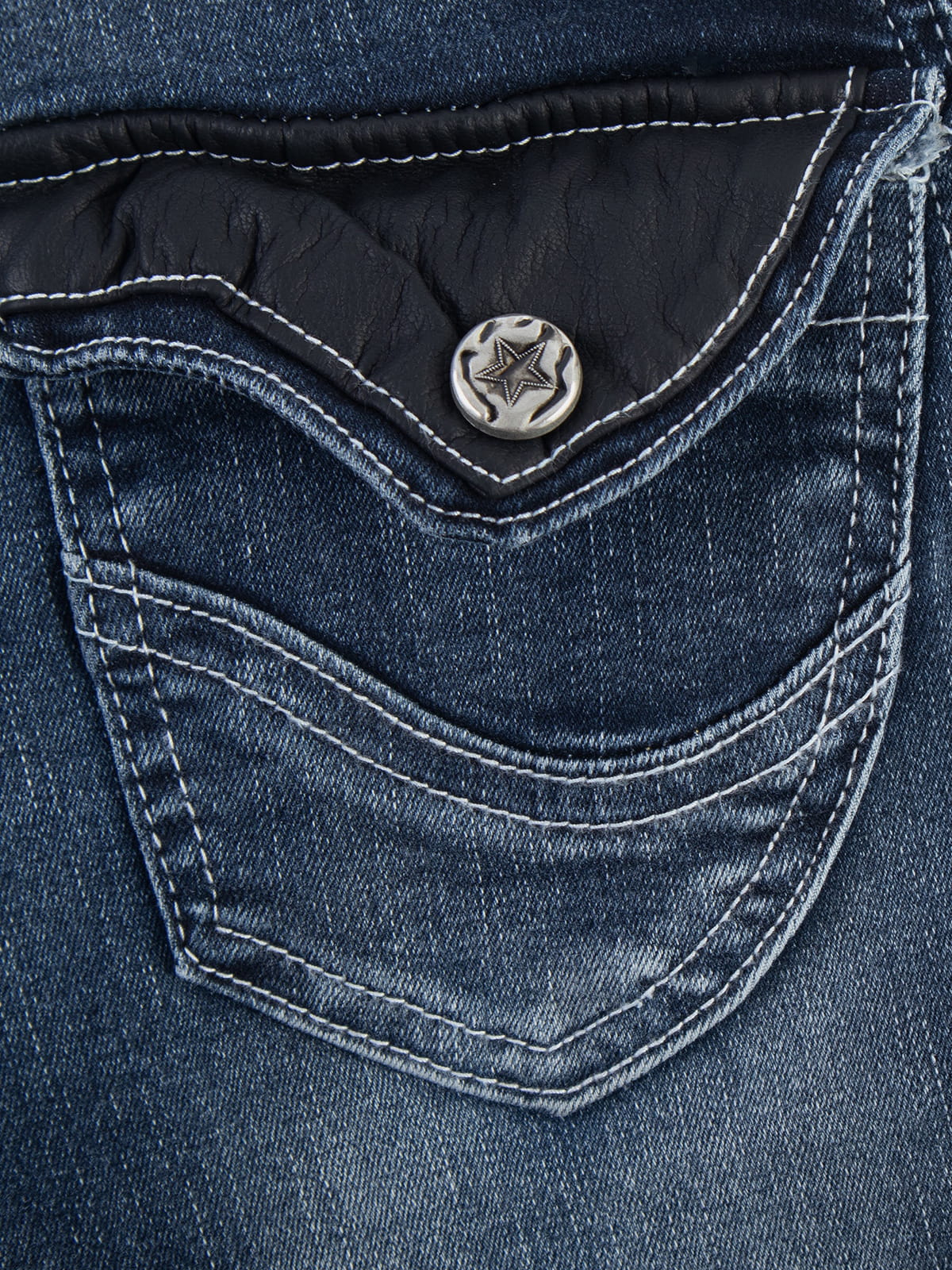 Multi Pocket Bootcut Jeans Blue - Aelfric Eden
