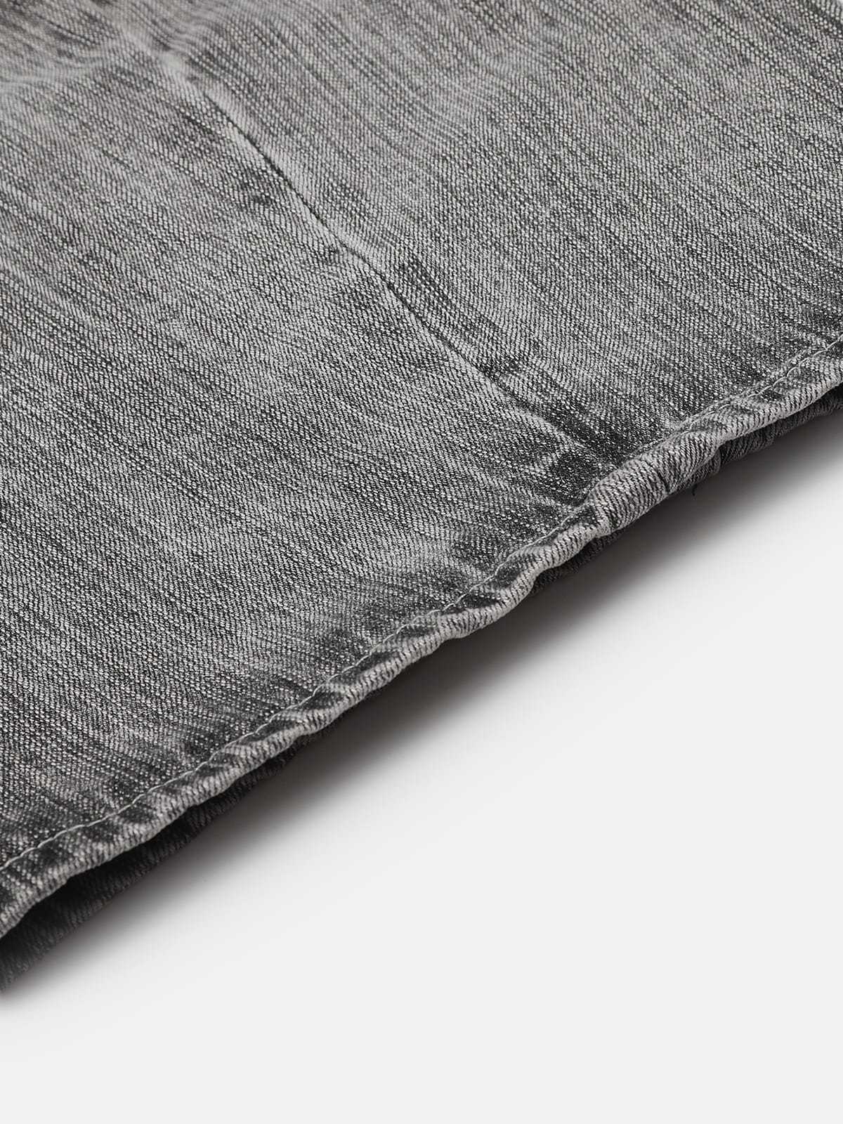 Textured Washed Baggy Barrel Jeans Grey - Aelfric Eden